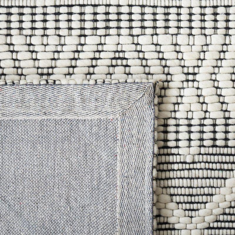 Marbella MRB751 Flat Weave Indoor Area Rug - Ivory/Black - 8'x10' - Safavieh