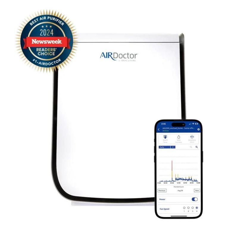 Air Doctor AIRDOCTOR 2000i Smart Purifier Small & Medium rooms 3-Stage Filtration Pre-Filter UltraHEPA Carbon