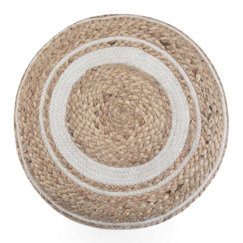 Simpli Home Serena Upholstered Pouf