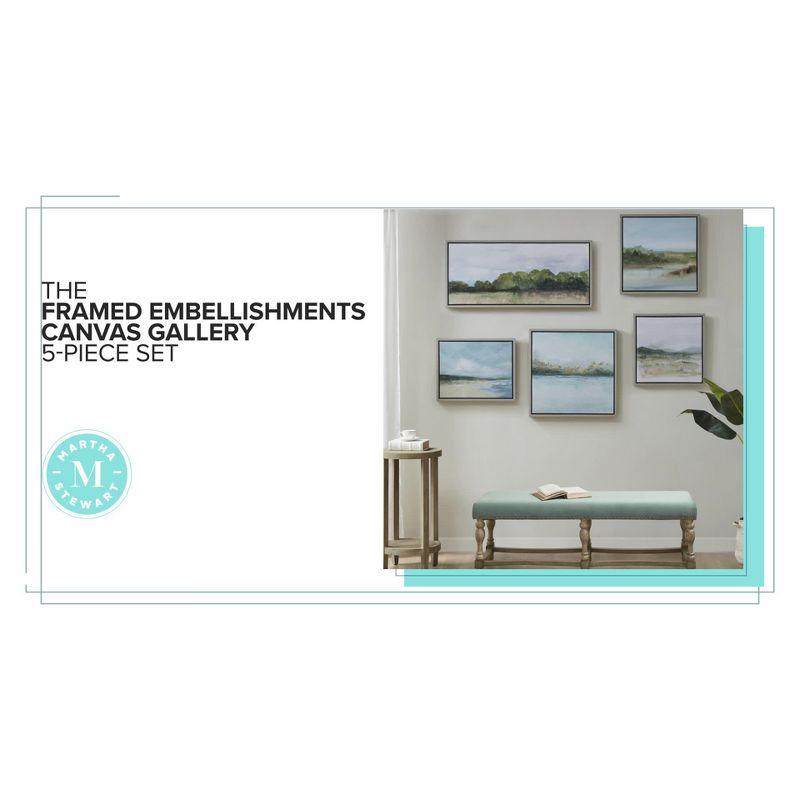 Martha Stewart Vista Abstract Landscape 5-piece Gallery Canvas Wall Art Set