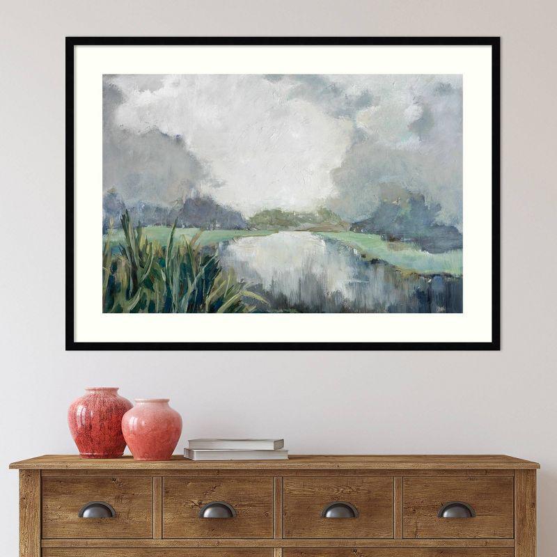 43" x 31" Passage by Mary Buckley Framed Wall Art Print Black - Amanti Art: Acrylic, Wire Mounted, Lithograph