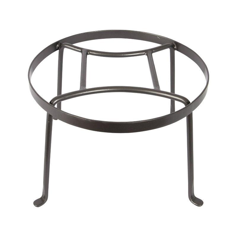 Indoor Outdoor Diamond Shaped Argyle Plant Stand Roman Bronze Powder Coat Finish - Achla Designs