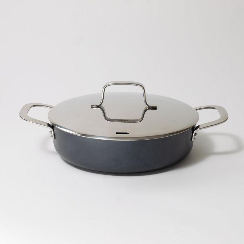 Alva Alva Maestro 3.5 Qt. Premium Nonstick Ceramic Frying Pan with Lid - Non Toxic and Oven Safe