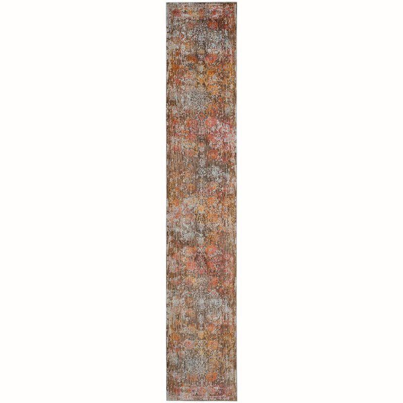 Vintage Persian VTP409 Power Loomed Indoor Runner Rug - Brown/Multi - 2'2"x12' - Safavieh.