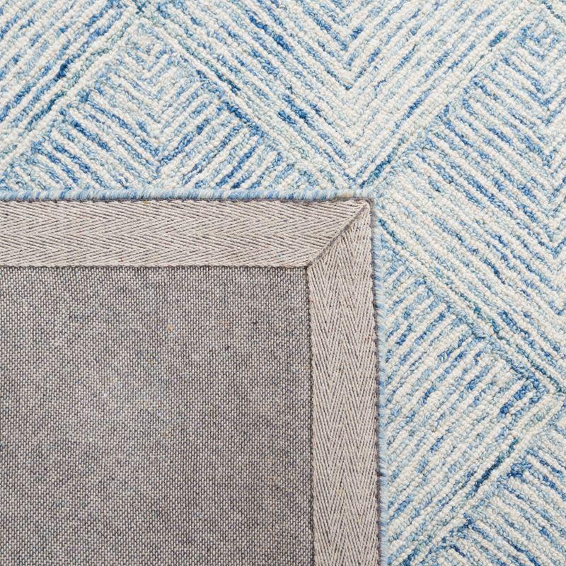 Abstract ABT428 Handmade Indoor Area Rug - Blue/Ivory - 5'x8' - Safavieh