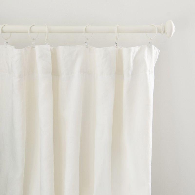 BOKSER HOME 100% French Linen Curtain Set