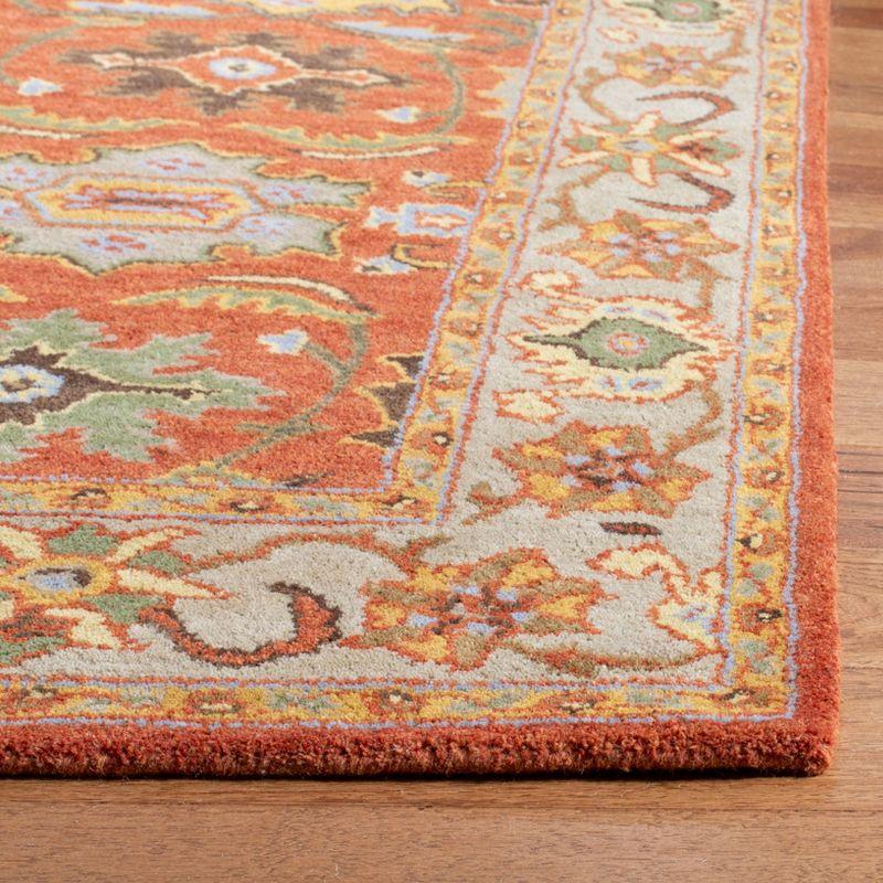 Cranmore Oriental Handmade Tufted Wool Rust/Beige Area Rug