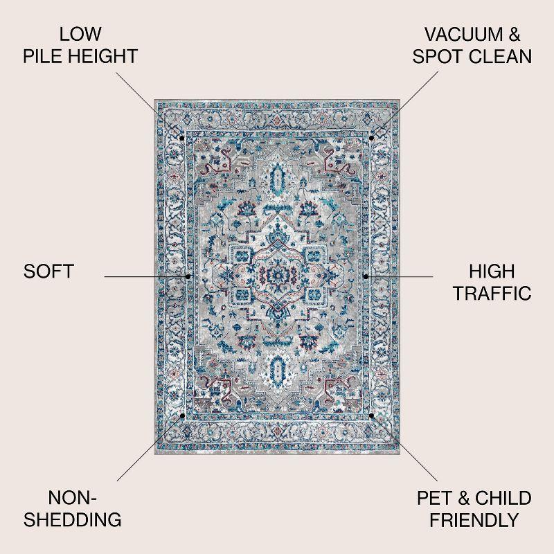 Modern Persian Vintage Medallion Runner Rug - JONATHAN Y