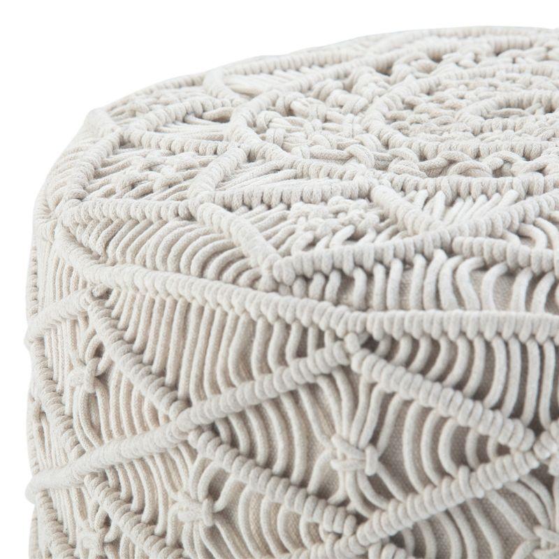 Simpli Home Coates Upholstered Pouf