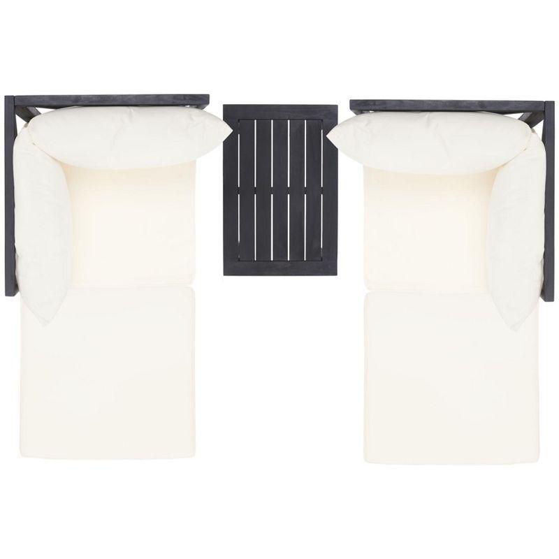 Ronson 5 Piece Sectional Set - Indoor/Outdoor - PAT6762 - Dark Slate Gray/Beige - Safavieh