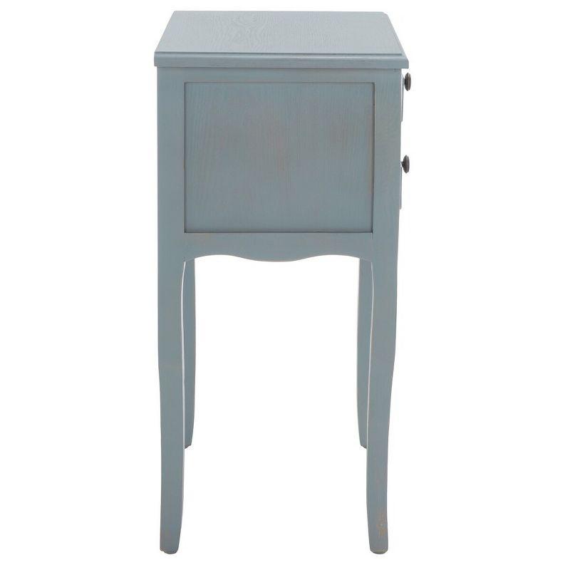 Lori Night Table Barn - AMH6576G - Blue - Safavieh Couture