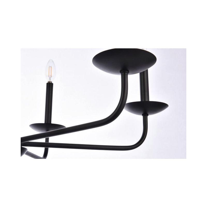 Elegant Lighting Cohen 30 inch pendant in black