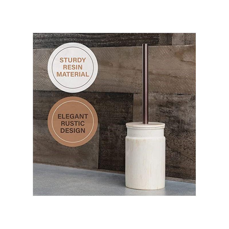 Creative Scents Rustic Luxe Toilet Brush and Holder Set