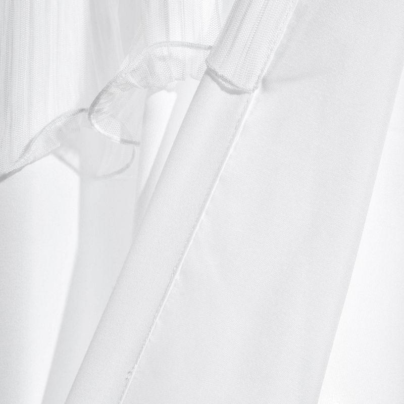 Lush Decor Avery Polyester Semi Sheer Curtain Pair (Set of 2)