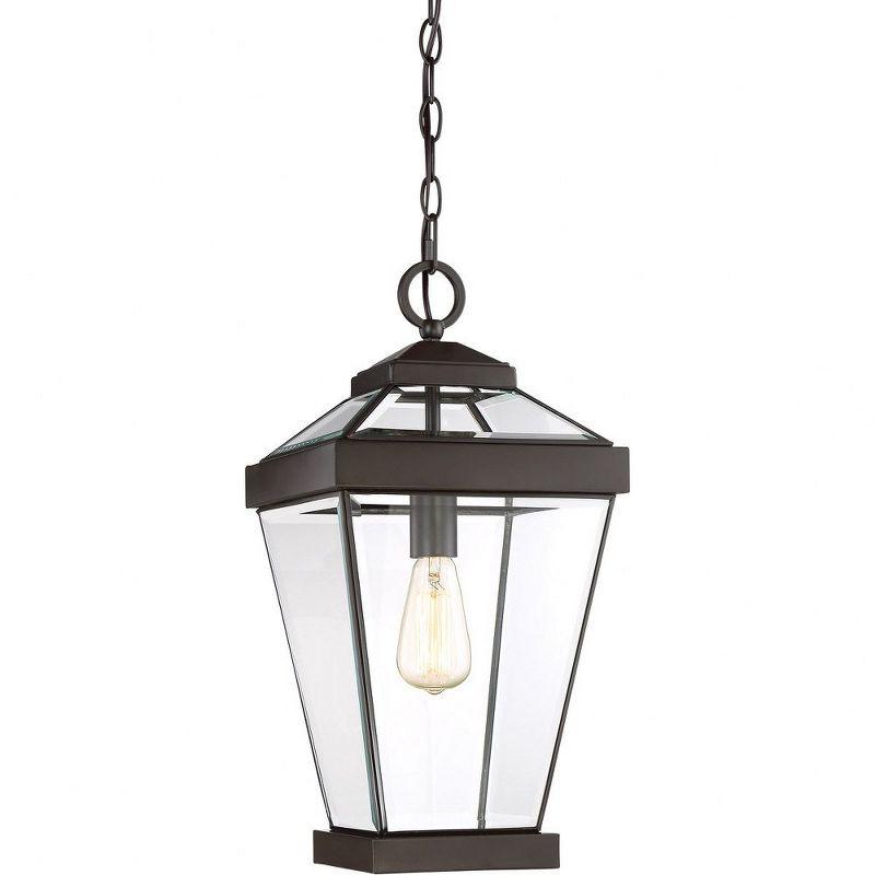 Ravine Mini Pendant Light with Clear Beveled Glass - Western Bronze