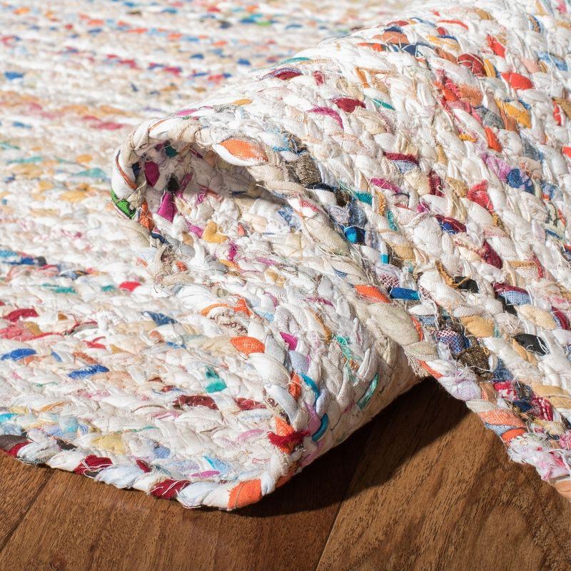 Braided BRD210 Hand Woven Runner Rug - Ivory/Multi - 2'3"x6' - Safavieh.
