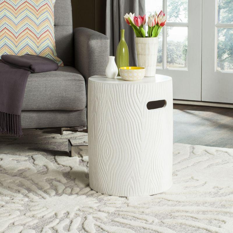 Trunk Accent Stool - Indoor/Outdoor - VNN1004 - White - Safavieh