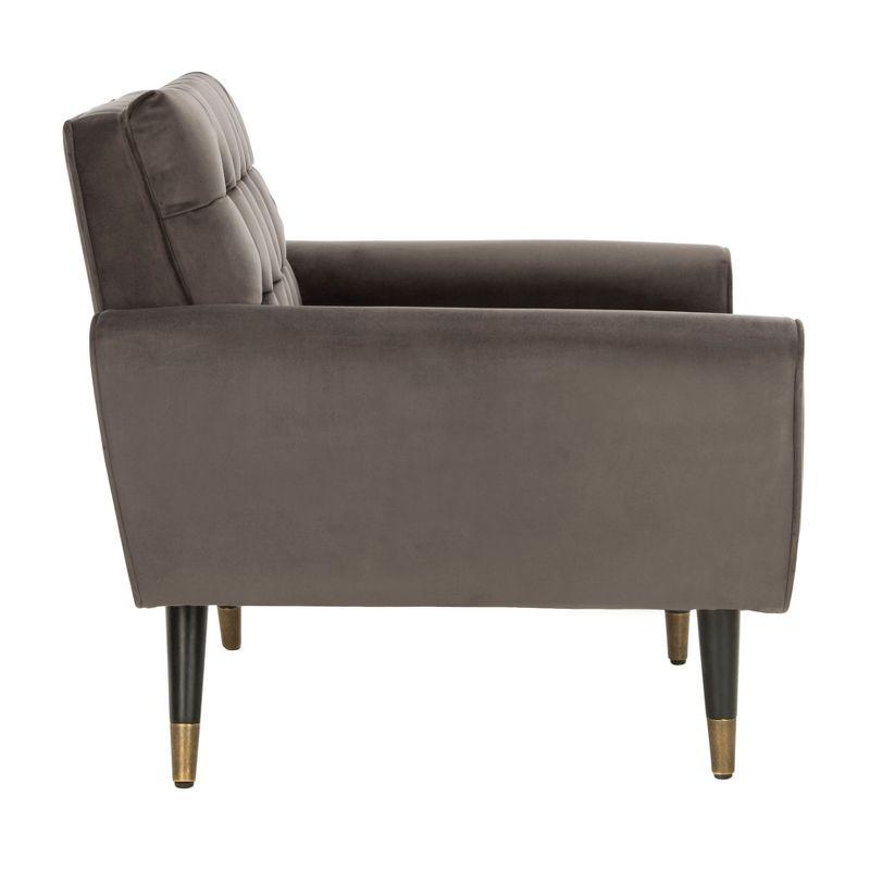 Amaris Tufted Accent Chair - ACH4503 - Shale/Black - Safavieh