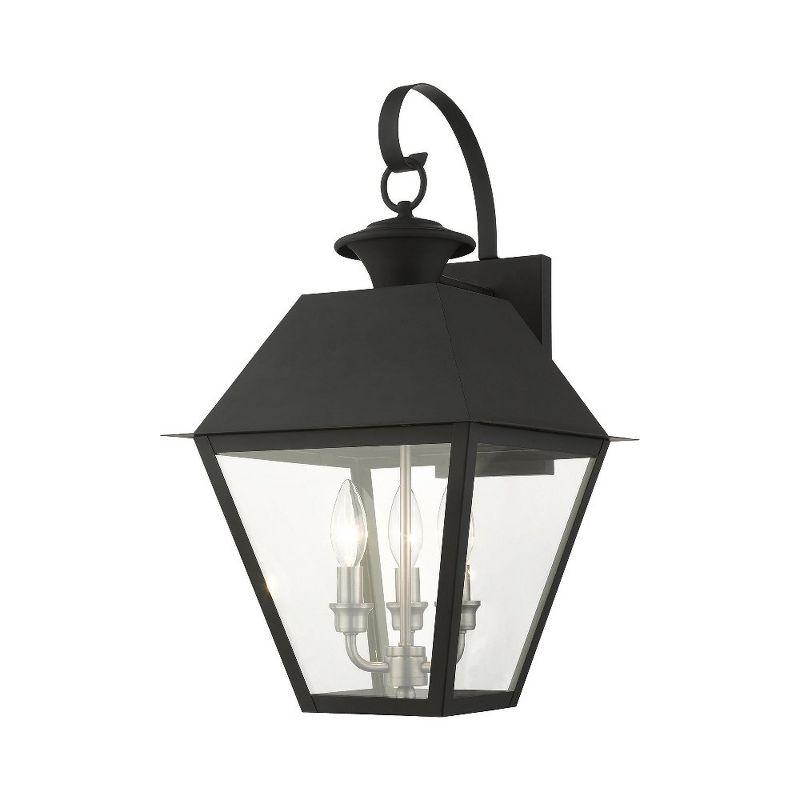 Livex Lighting Mansfield 3 - Light Wall Light in  Black