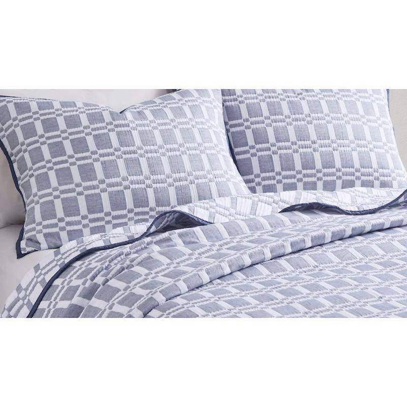 Harlow 3 Piece Reversible Matelasse Coverlet Set