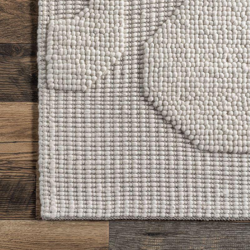 Nuloom AvionTextured Geometric Wool Indoor Area Rug