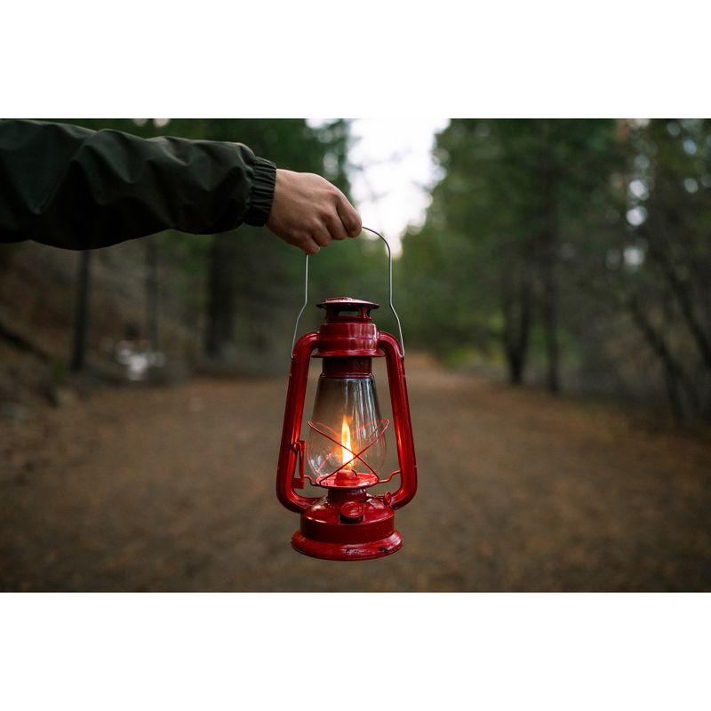 Stansport Hurricane Lantern with Glass Globe - 12in