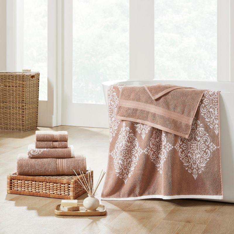 Tuscany Cotton 6-Piece Jacquard Bath Towel Set