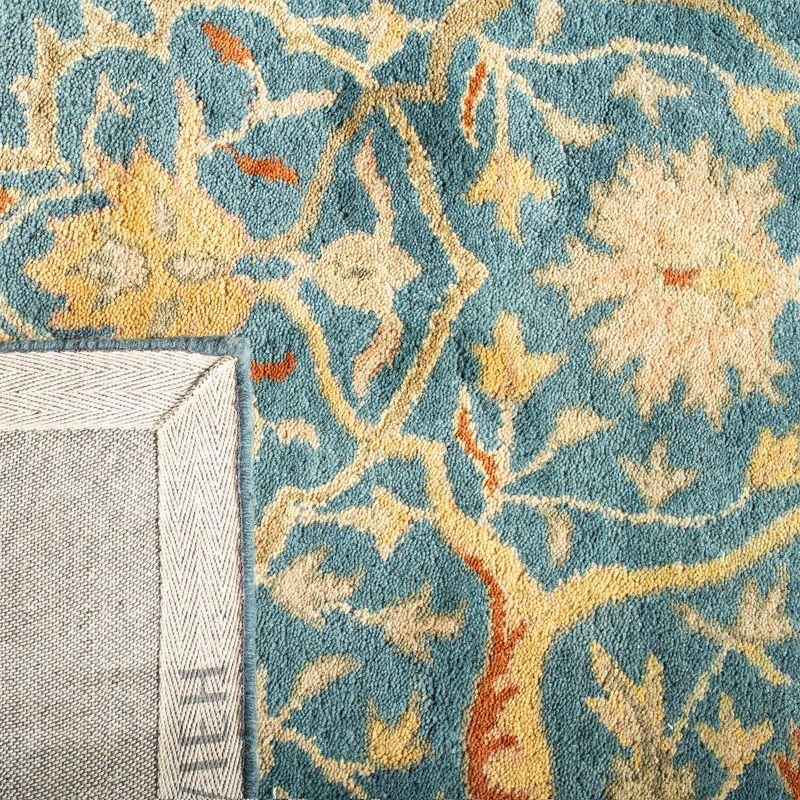 Antiquity AT14 Hand Tufted Indoor Area Rug - Blue - 4'x6' - Safavieh