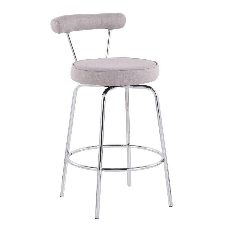 Wenty Upholstered Counter Extra Tall Stool with Metal Frame (Set of 2)