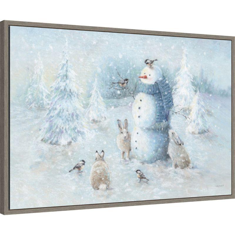 Amanti Art Let it Snow 01 by Lisa Audit Canvas Wall Art Print Framed 33 x 23-in.