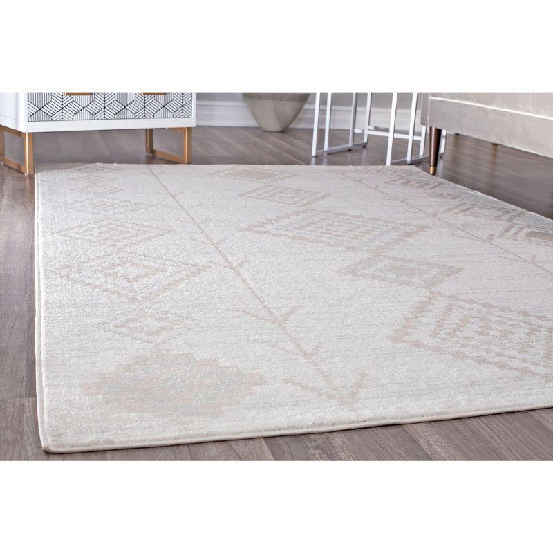 Bodrum Tribal Native Cream Area Rug