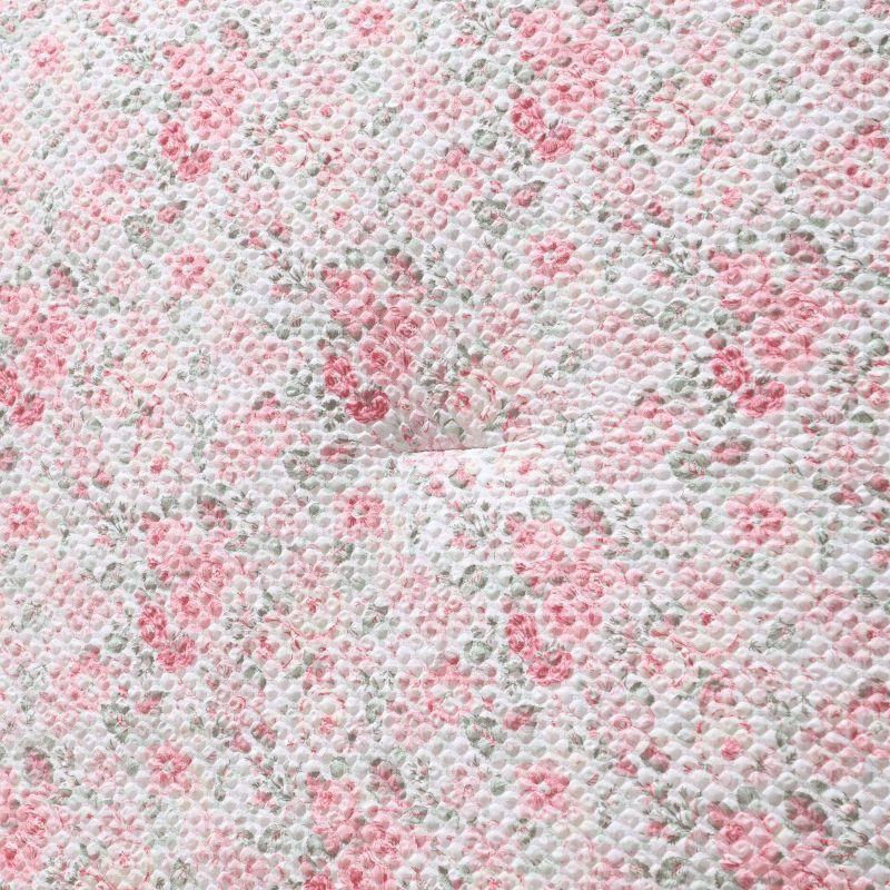 Laura Ashley Laura Ashley Quartet Pink Reversible Easy Care Dorm Bonus Bed Set