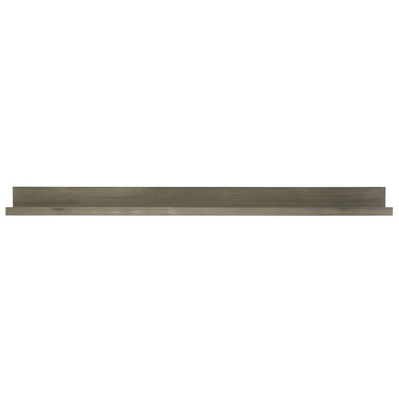 72" Picture Ledge Wall Shelf Driftwood Gray - InPlace: Modern Photo Display, MDF Floating Ledge