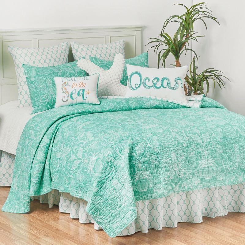 C&F Home Octi Ocean Beaded Throw Pillow