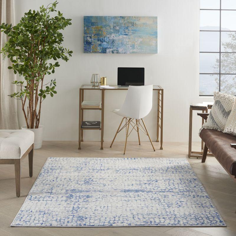 Nourison Whimsicle WHS07 Indoor only Area Rug - Grey Blue 4' x 6'