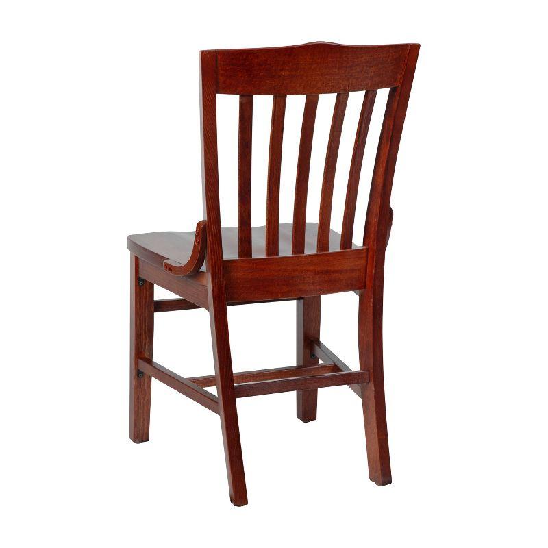 Flash Furniture HERCULES Series Finished School House Back Wooden Restaurant Chair