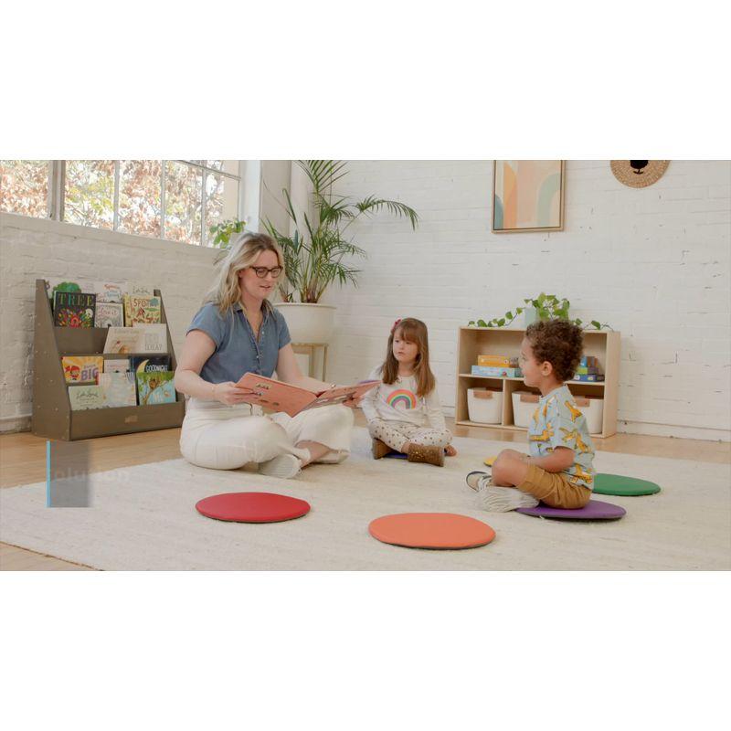 ECR4Kids ECR4Kids SoftZone Colorful Floor Pads, Round, Flexible Seating, 6-Piece
