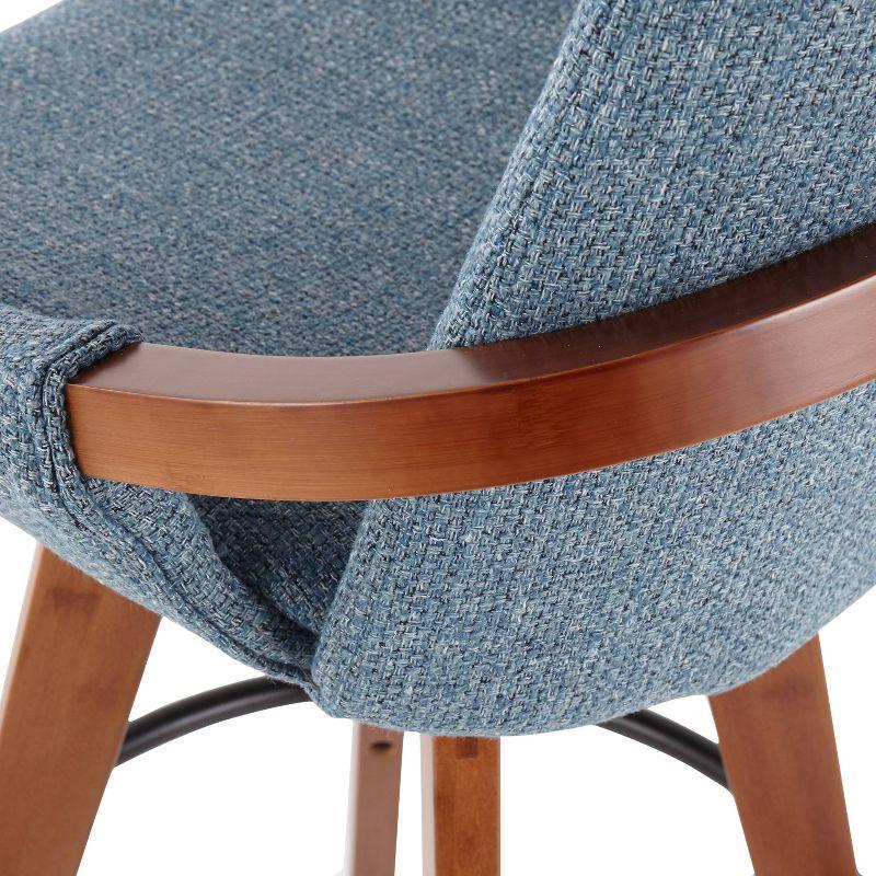 George Oliver Whitacre 29" Fabric Swivel Stool
