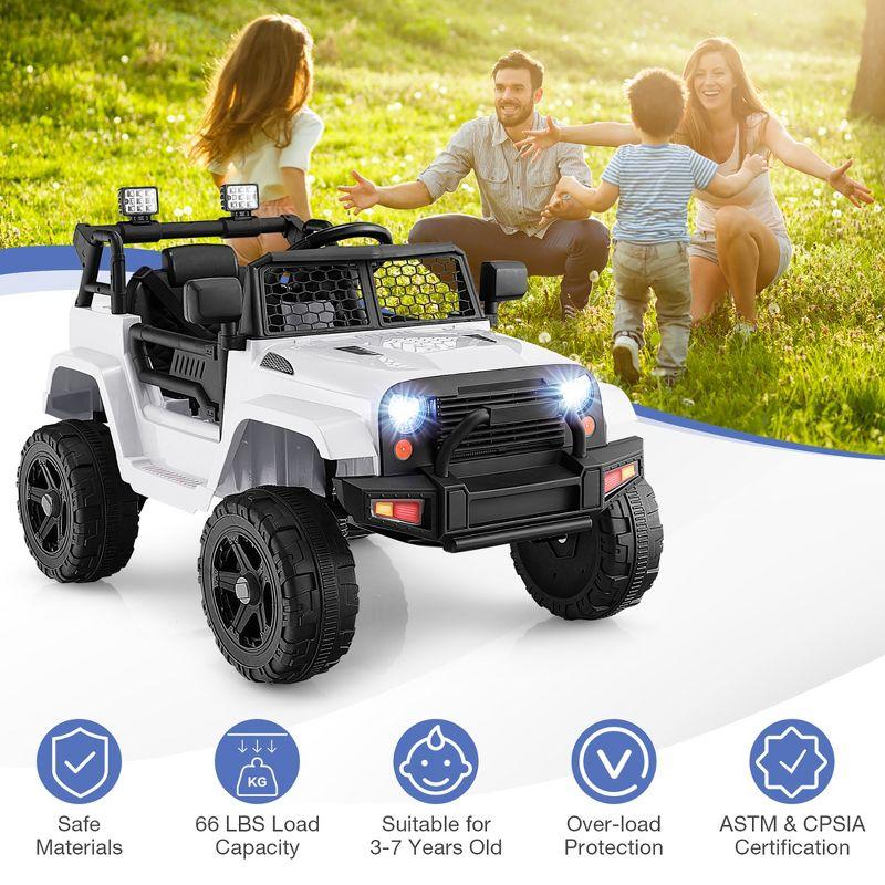 Costway 12V Kids Ride On Truck Car Electric Vehicle Remote w/ Music & Light