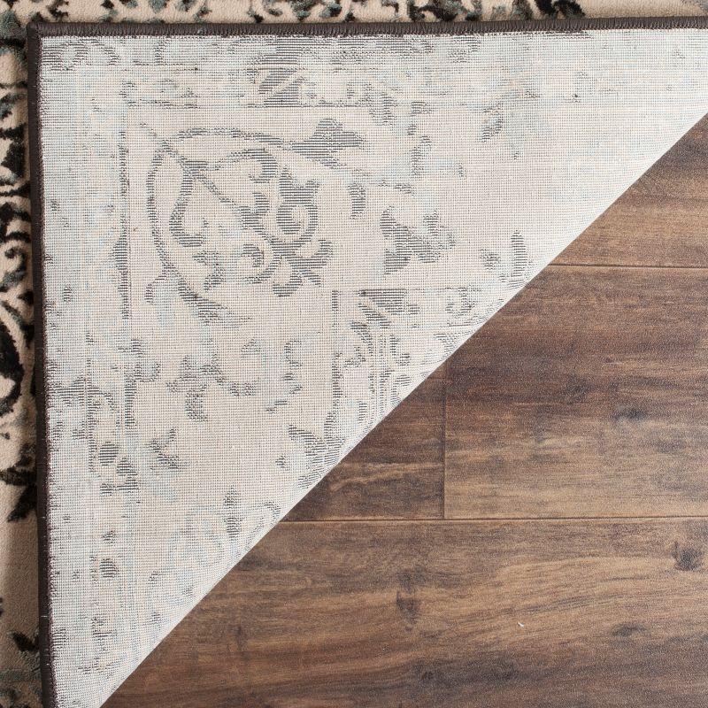 Elegance Grey 5' x 7' Hand-Knotted Synthetic Area Rug