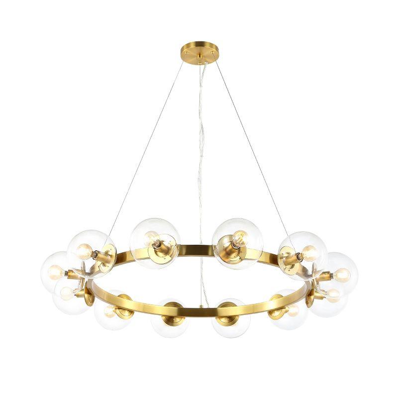 Rylian 12 Light 38" Chandelier - CHA4063 - Brass - Safavieh