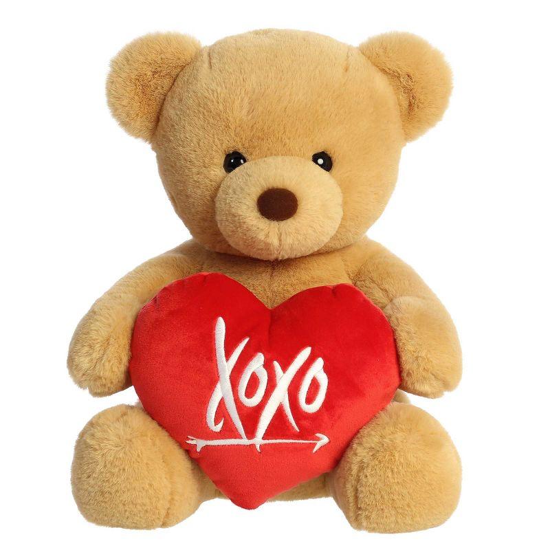 Aurora Valentines 15" Xoxo Bear Brown Stuffed Animal