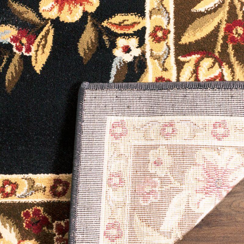 Lyndhurst LNH557 Power Loomed Area Rug - Black/Brown - 4'x6' - Safavieh