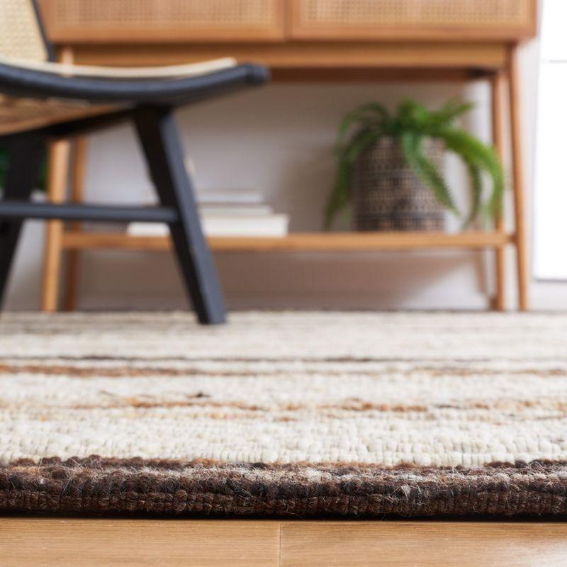 Marbella MRB225 Hand Loomed Indoor Area Rug - Brown/Beige - 6'x9' - Safavieh