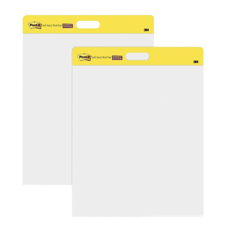 White Self-Stick Wall Pad with Command Strips, 20 Sheets