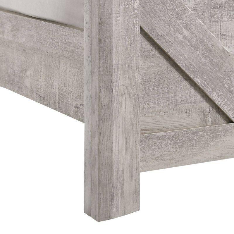 Picket House Furnishings King Keely Panel Bed White: Contemporary Style, MDF Construction, Requires Box Spring