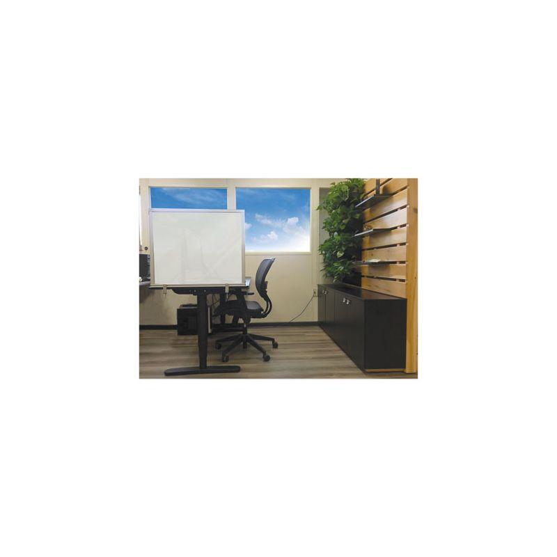 Frosted Acrylic Desktop Partition Screen with Aluminum Frame