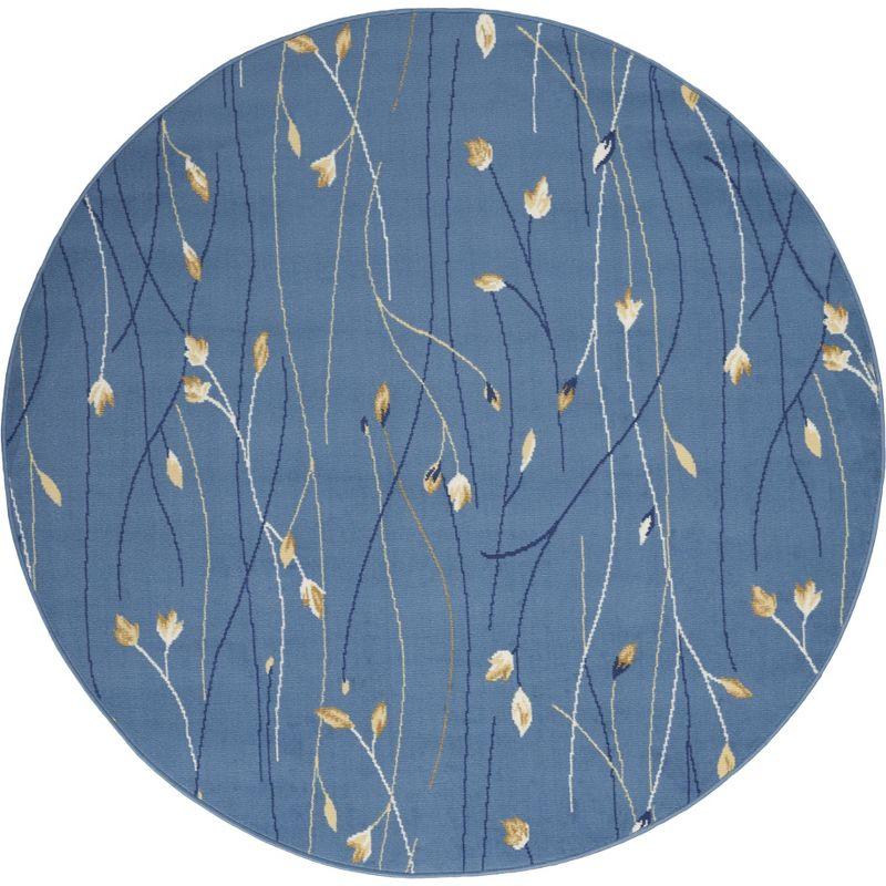 Nourison Grafix Flowing Vines and Blooms Indoor Area Rug