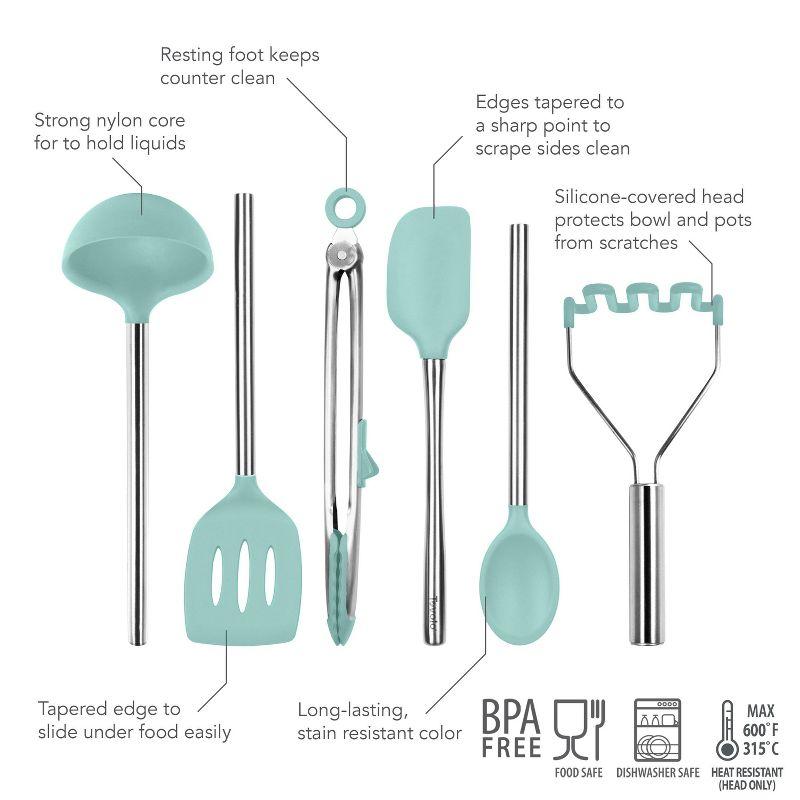Tovolo Silicone Utensil Set of 6 - Black