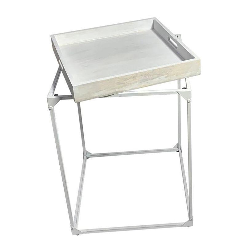 Carolina Living Cooper Tray Table - Whitewash